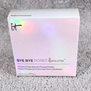 IT Cosmetics Pressed Powder Bye Pores Illumination Radiant Translucent 0.31oz